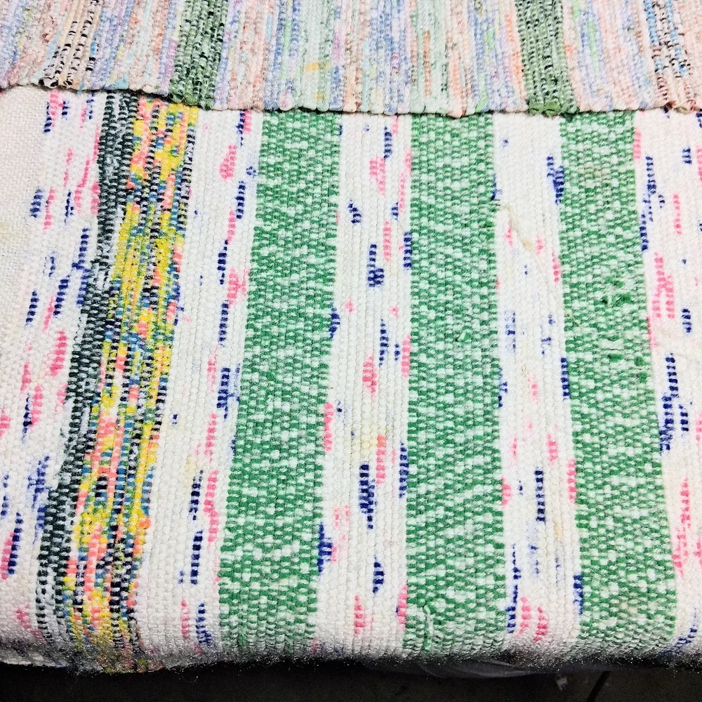 Set Of 4 Cottagecore Cotton Handwoven 12" X 18" Vintage Frilly Placemats - Picture 11 of 12